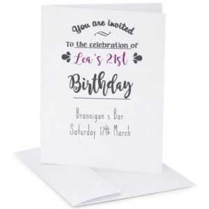 Personalised Birthday Invitations