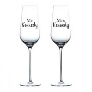 Personalised Champagne Flutes