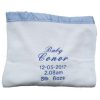 Personalised Embroidered Baby Blanket